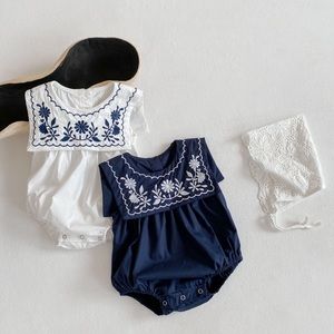 Boutique 100% cotton Baby Girl rompers. Korean Design